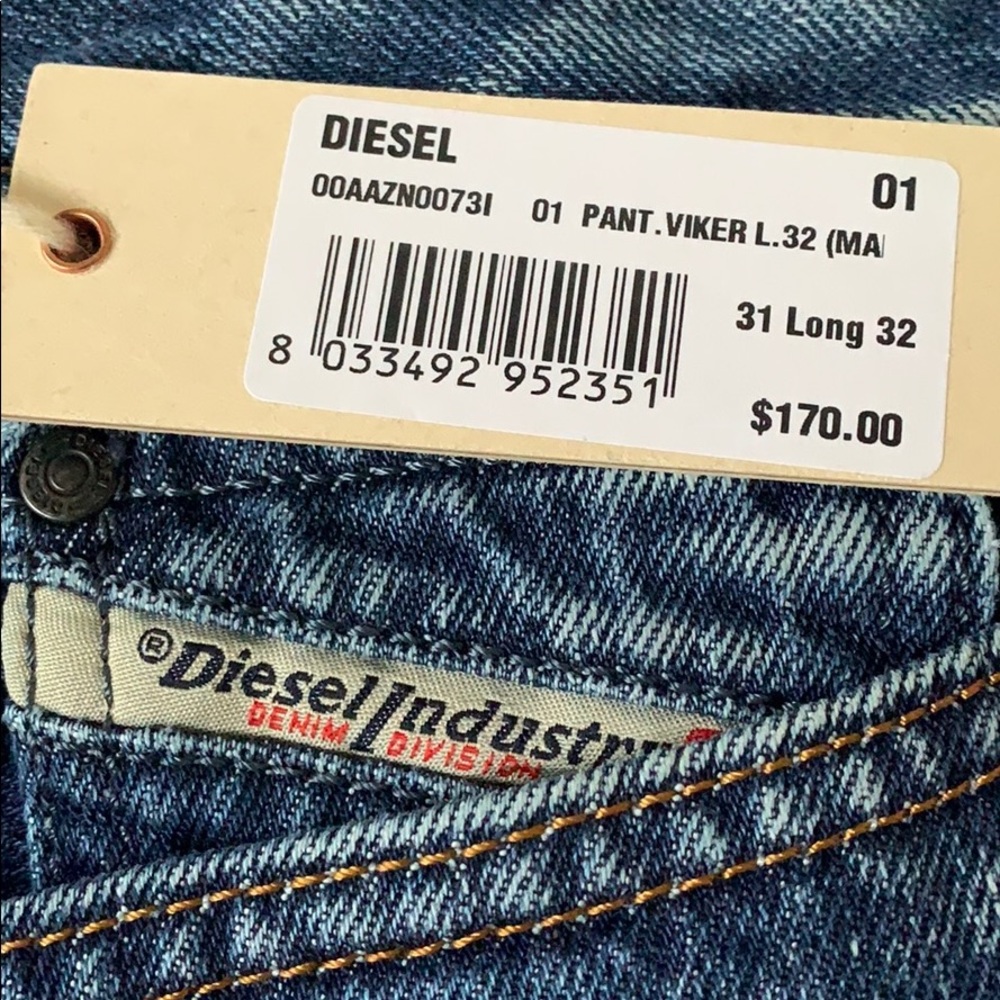 NWT DIESEL VIKER JEAN SIZE 31